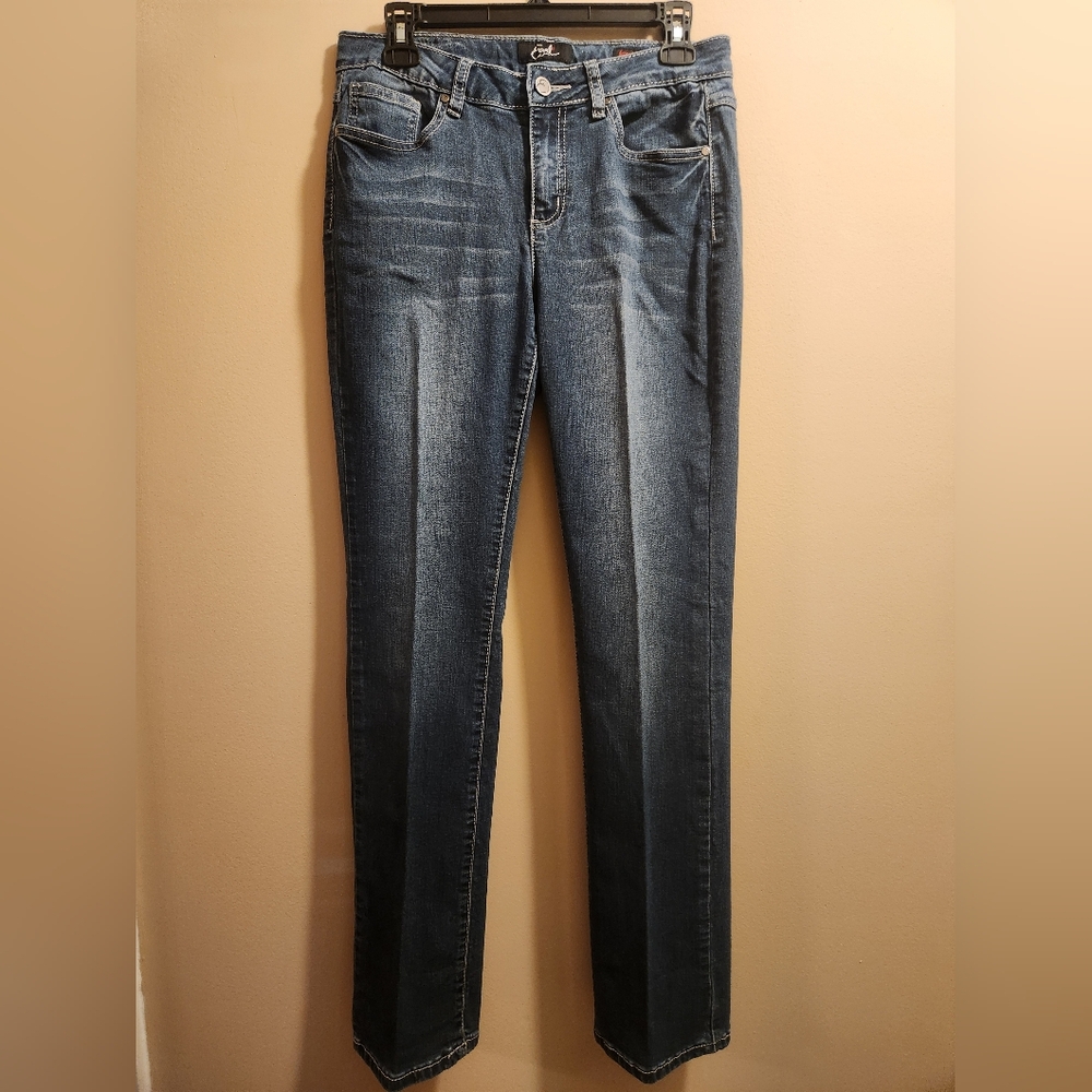 EARL Dark Wash Straight Leg Jeans "Barely Boot"